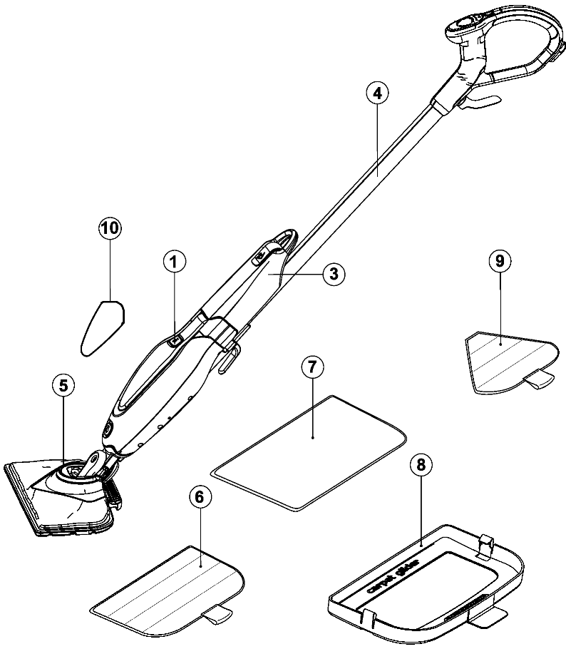 Default Diagram and Parts List for BDH1760SM Type 1 Black and Decker 